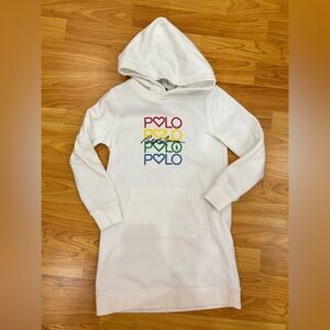 Polo Ralph Lauren White Hoodie Dress